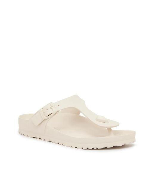 Birkenstock White Gizeh Essentials Sandals