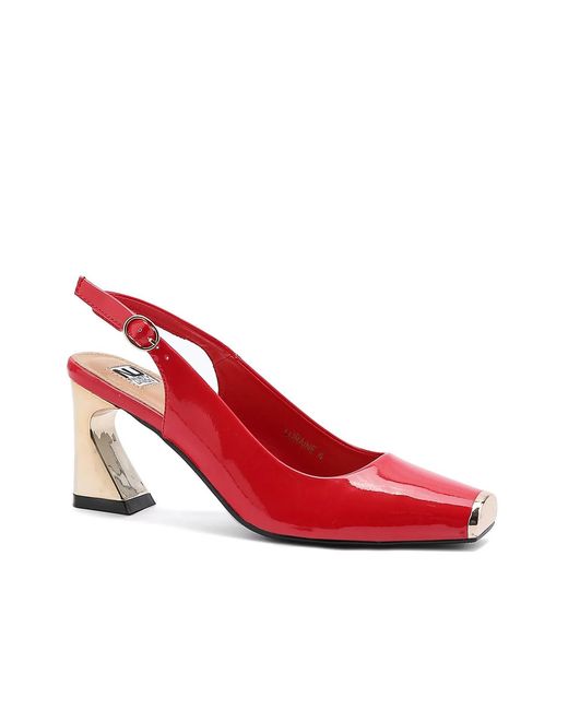Ninety Union Red Loraine Pump