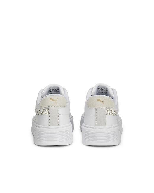 PUMA White Smash V3 Platform Sneaker