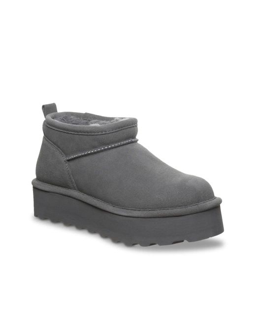 BEARPAW Women's Black Retro Super Shorty Snow Boot