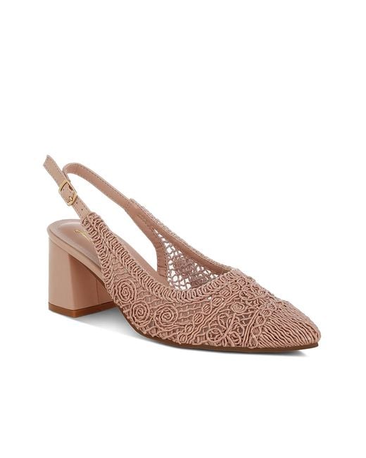 LONDON RAG Brown Tolina Pump