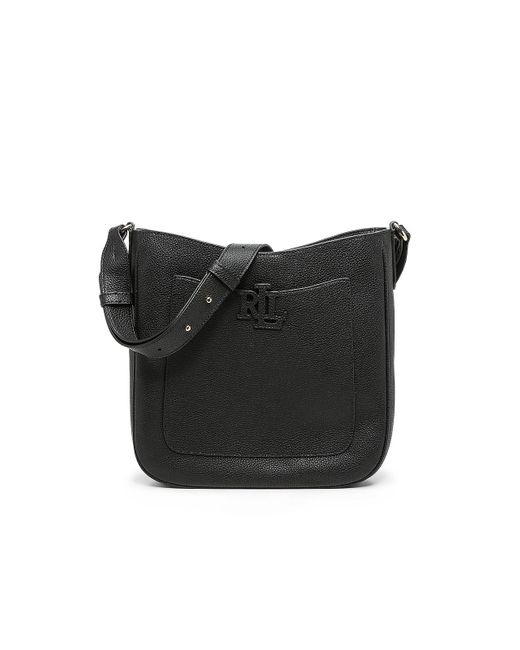 Lauren by Ralph Lauren Cameryn 29 Leather Crossbody Bag in Black | Lyst