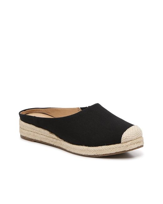 Crown Vintage Canvas Lonari Espadrille Wedge Mule in Black - Lyst