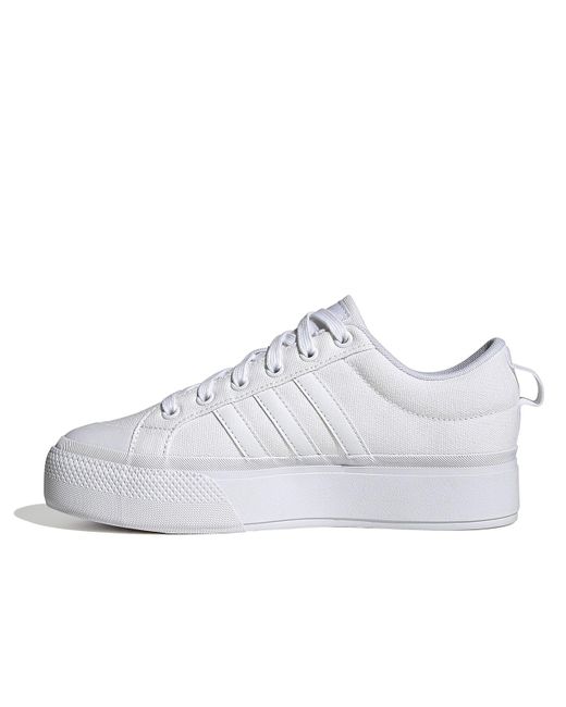 Adidas White Bravada 2.0 Platform Sneaker