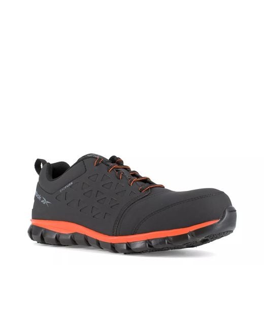 Reebok Blue Sublite Cushion Composite Toe Work Sneaker for men