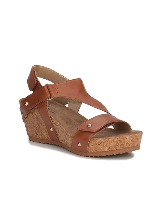 Ros Hommerson Brown Traci Wedge Sandal