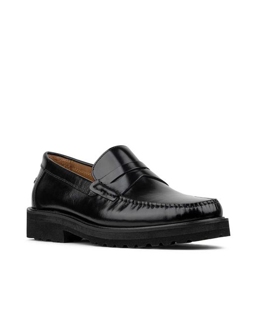 Donald J Pliner Black Judd Penny Loafer for men
