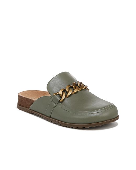 Vionic Leather Georgie Mule in Dark Green (Green) | Lyst