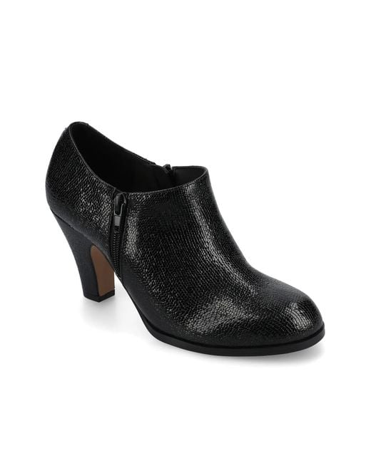 Journee Collection Black Sanzi Bootie