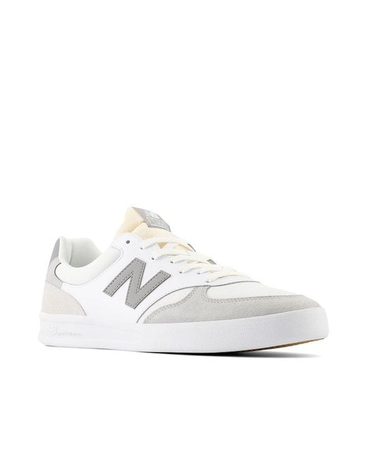 New Balance White Ct300 V3 Court Sneaker for men