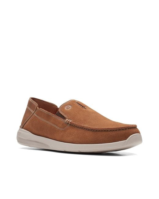 Clarks Leather Gorwin Step Loafer in Tan (Natural) for Men | Lyst