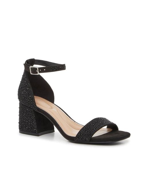 Kelly & Katie Black Wide Width Marybel Sandal