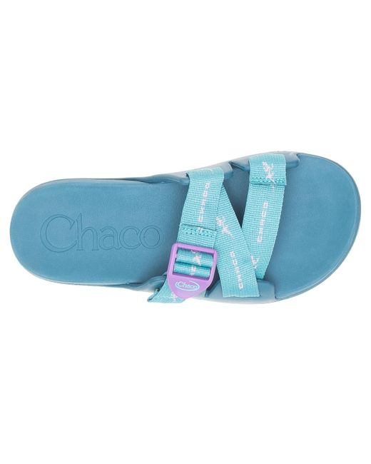 glide blue chacos
