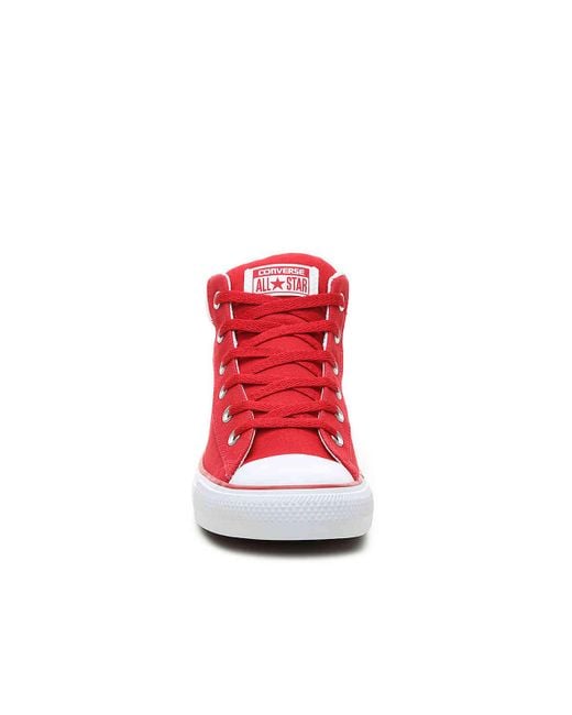 Converse Chuck Taylor All Star Street Mid-top Sneaker in Red for Men | Lyst