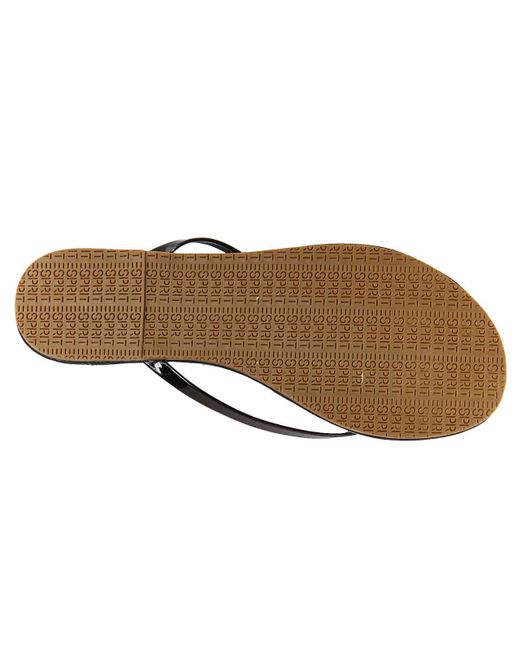 esprit flip flops black