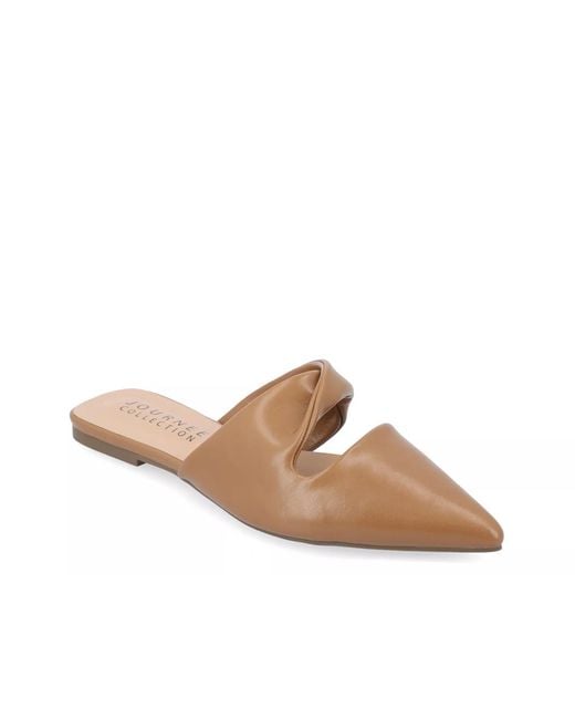 Journee Collection Brown Enniss Mule