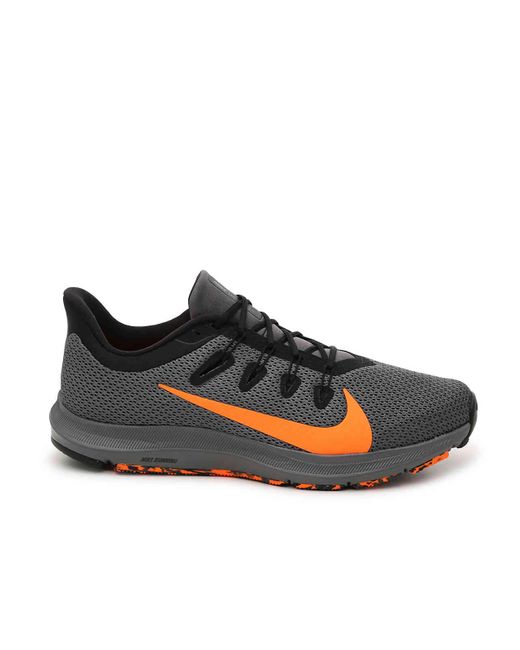 nike quest black and orange