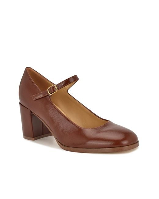 Nine West Brown Mary Jane Pump