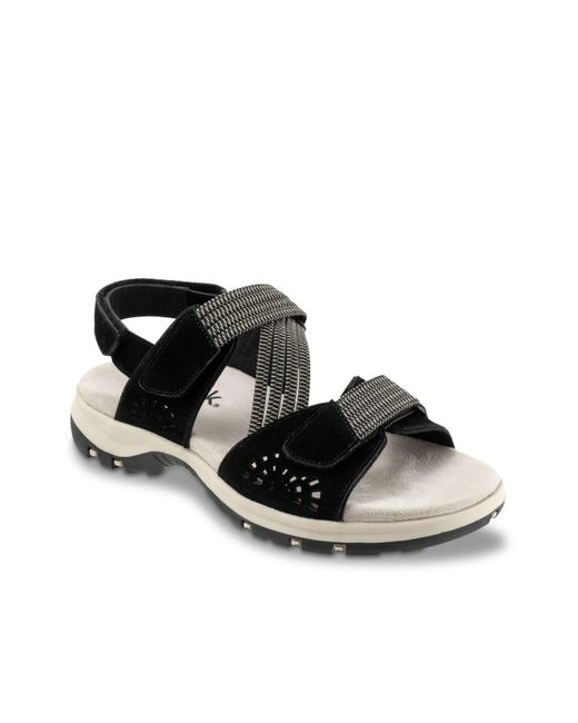 Softwalk® Black Oahu Sandal