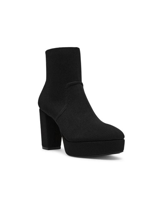 Anne Klein Black Volt Platform Bootie