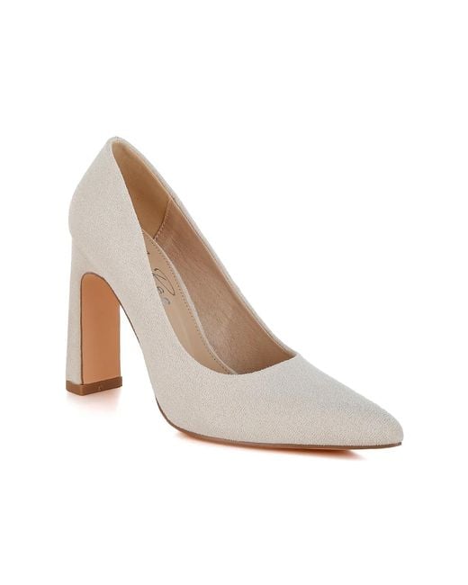 LONDON RAG White Uboa Pump