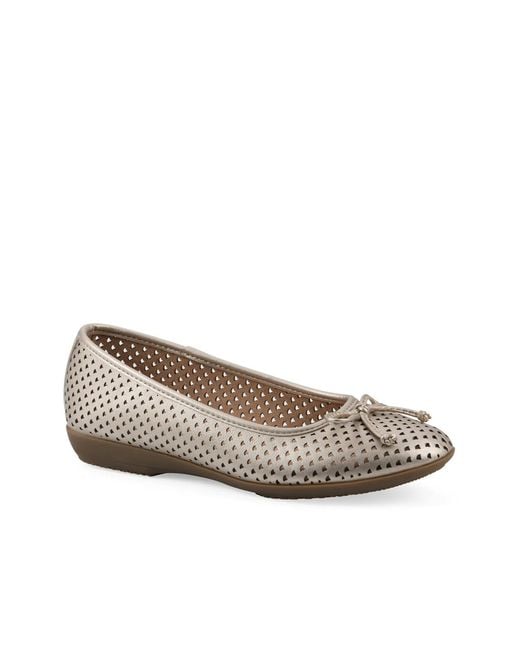 White Mountain Brown Carris Ballet Flat