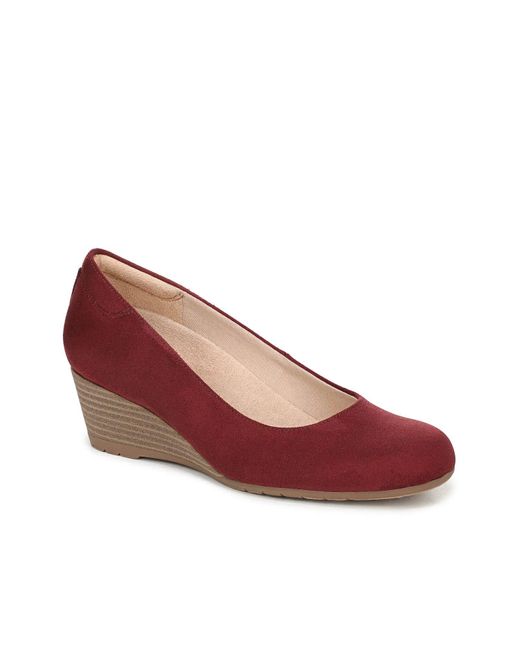 Dr. Scholls Red Be Flex Wedge Pump