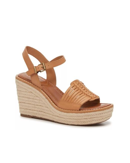 Crown Vintage Brown Hendra Espadrille Wedge Sandal