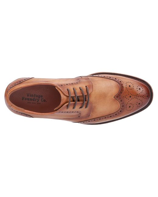 Vintage Foundry Brown Irwin Oxford for men