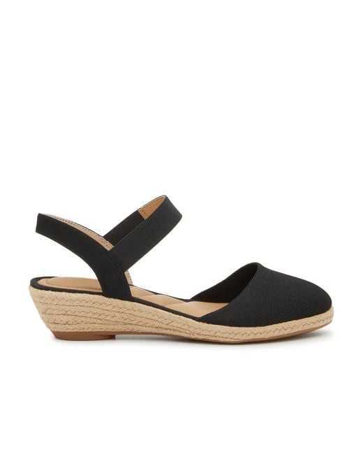 Kelly & Katie Black Esmo Wedge Pump