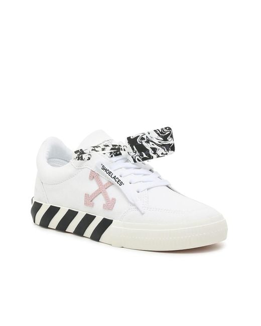 Off-White c/o Virgil Abloh Low Vulcanized Canvas Sneaker in White | Lyst