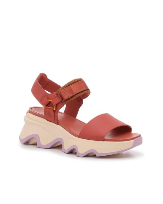 Sorel Red Kinetic Impact Sandal