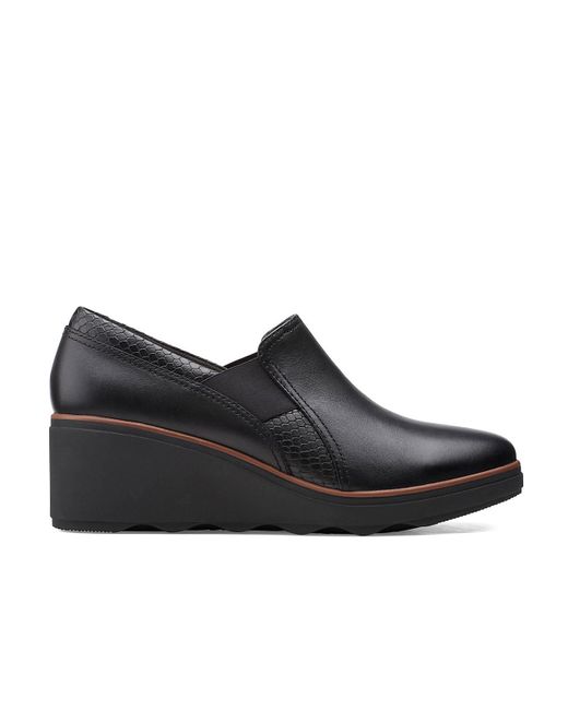 clarks mazy eastham black leather
