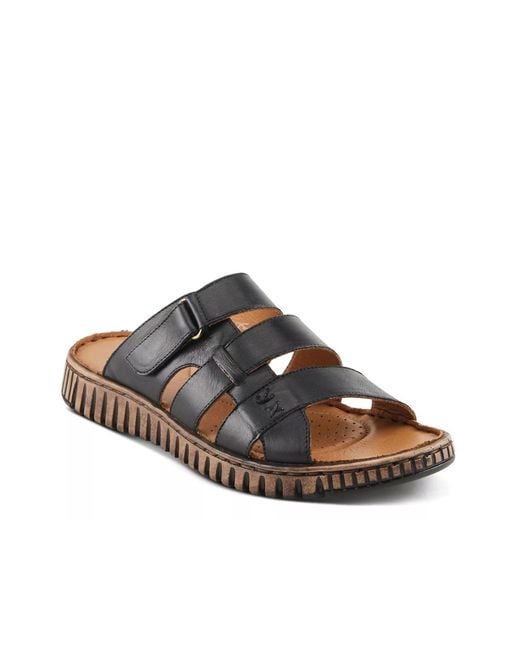 Spring Step Black Olly Sandal