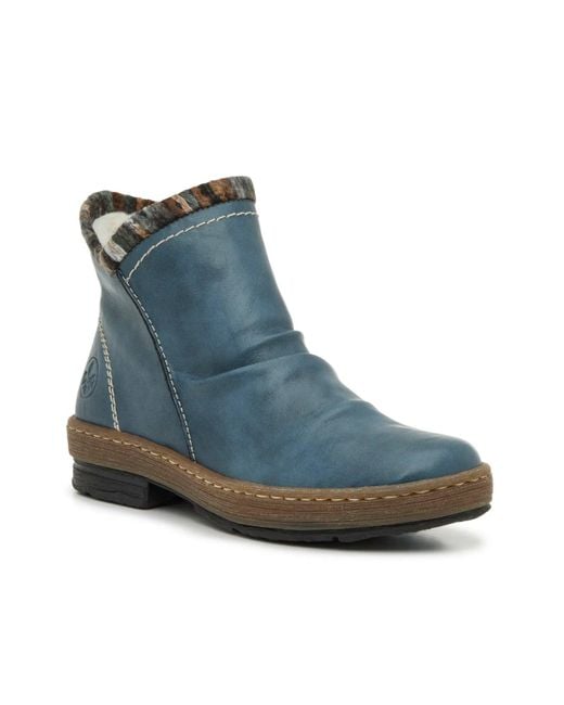 Rieker Women's Blue Felicitas 55 Bootie