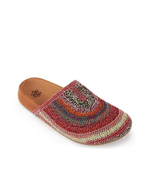 The Sak Red Bolinas Crochet Clog