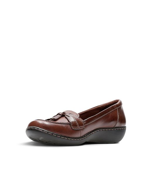 Clarks Brown Ashland Bubble Leather Slip-on Loafer - Multiple Widths Available