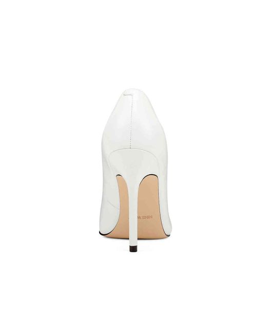 nine west white pumps