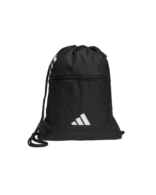 Adidas Black Stadium Sackpack Drawstring Bag