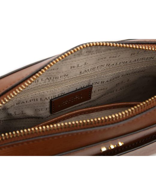 ralph lauren cognac handbag