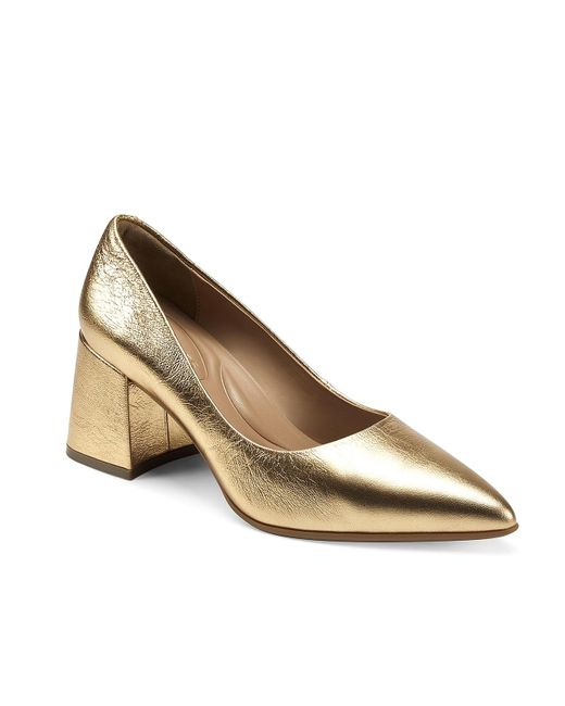 Aerosoles Leather Ivory Pump in Gold Metallic (Metallic) Lyst