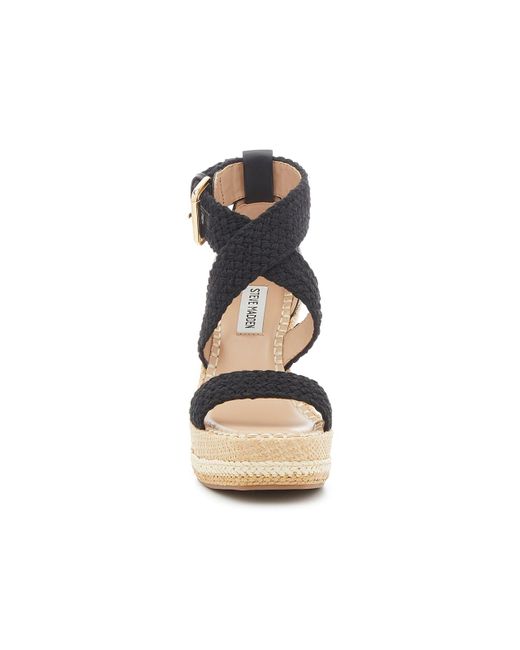 Steve Madden Cali Wedge Sandal in Black Lyst