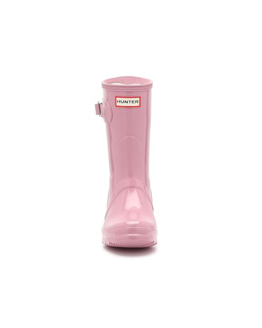 Hunter Pink Original Short Gloss Rain Boot