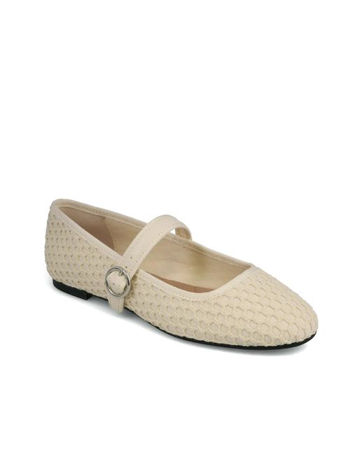 MIA Metallic Bena Mary Jane Flat