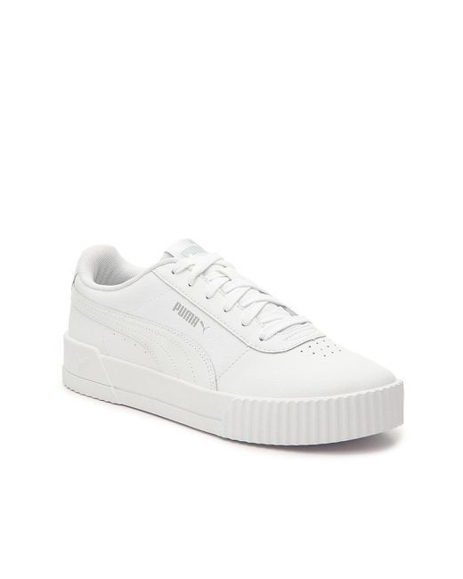 PUMA Synthetic Carina Slim Sneakers in White - Save 42% | Lyst