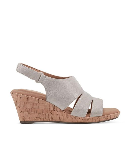 Rockport Metallic Briah Wedge Sandal