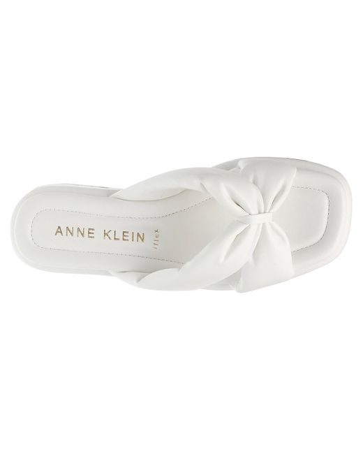 Anne Klein White Avenue Sandal