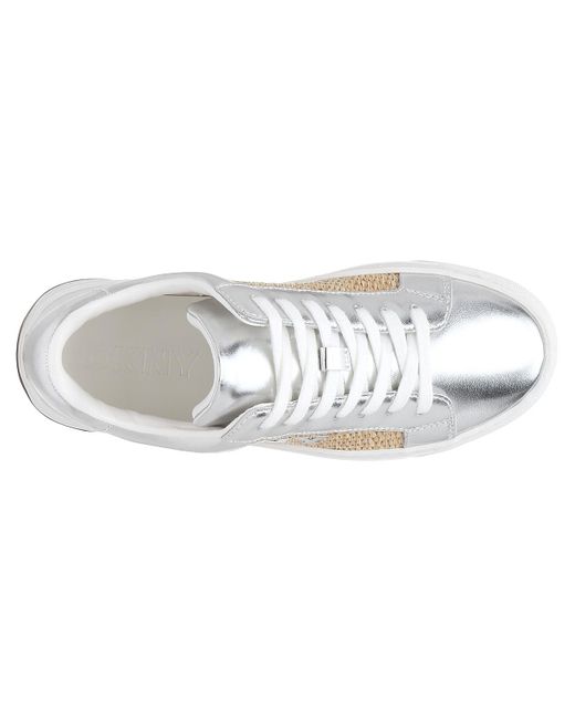 DKNY White Abeni Sneaker
