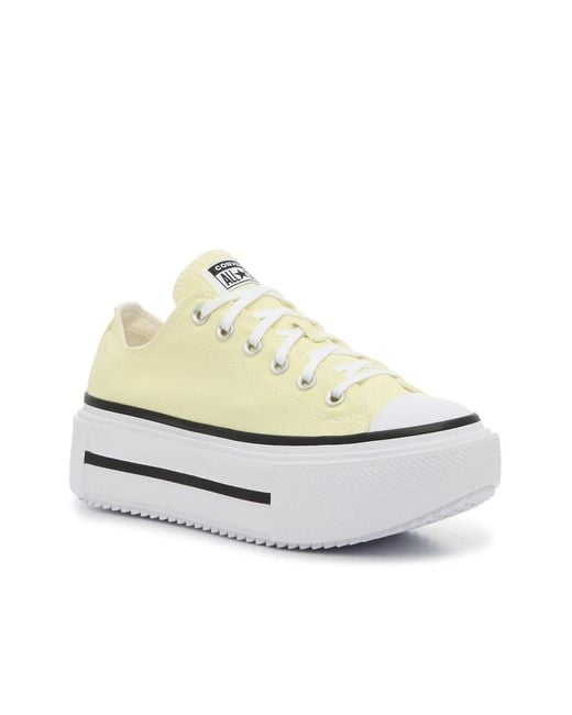 Converse White Double Stack Platform Sneaker