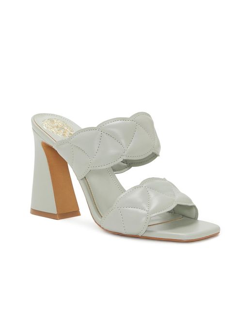 Vince Camuto Leather Renneya Slide Sandal in Mint Green (Green) - Lyst
